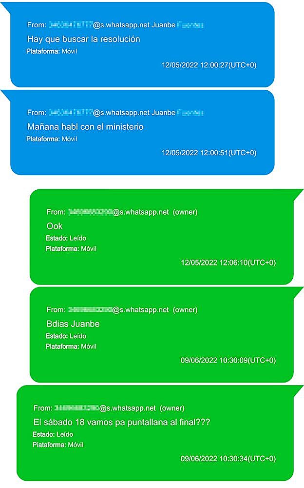 Los mensajes que acorralan a Tito Berni