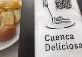Un millón de servilletas visibilizan en bares y restaurantes de Cuenca la Capitalidad Gastronómica