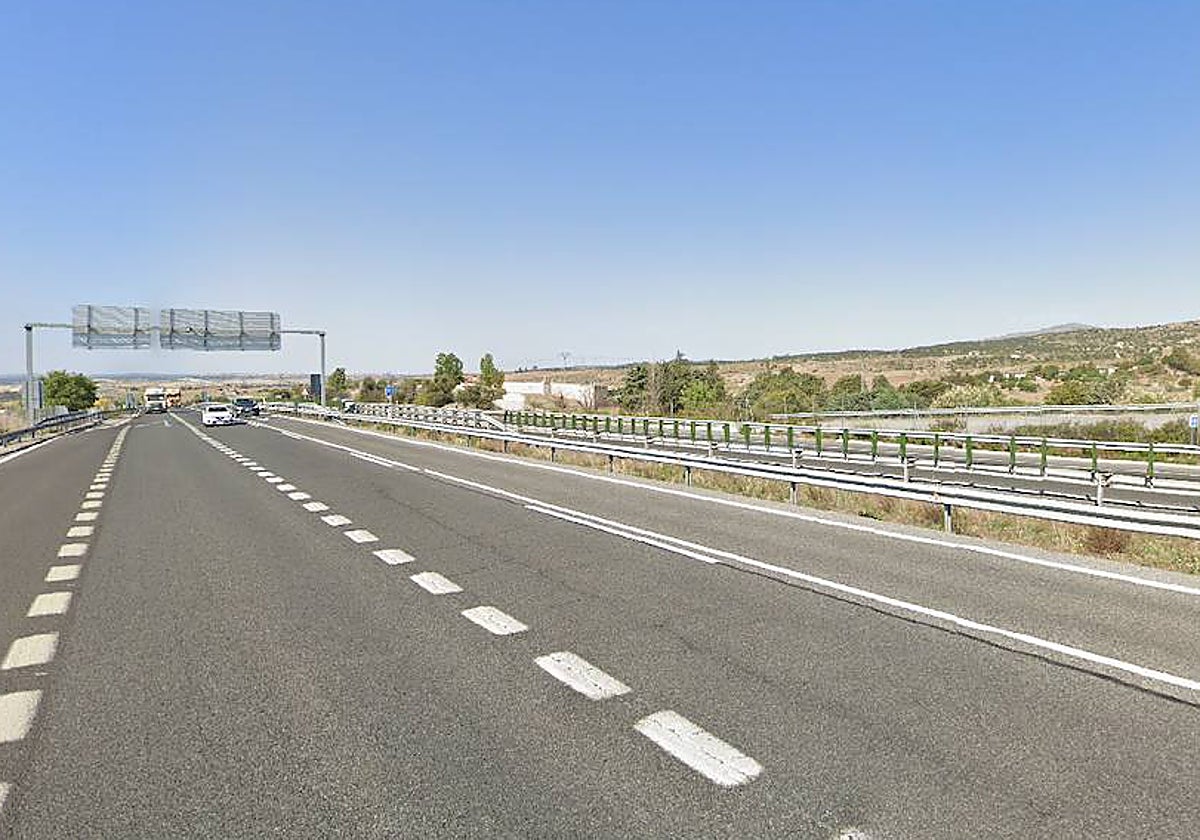 Kilómetro 40 de la Nacional I, donde ha tenido lugar el atropello mortal