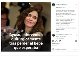 Una concejala del BNG en Pontevedra se mofa en redes del aborto sufrido por Díaz Ayuso