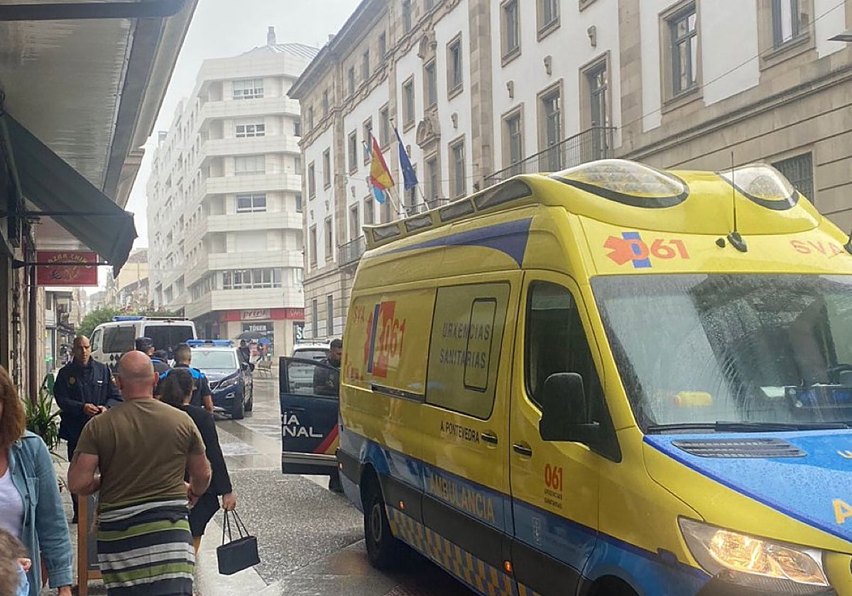 Exteriores de la redacción en la que tuvo lugar la agresión