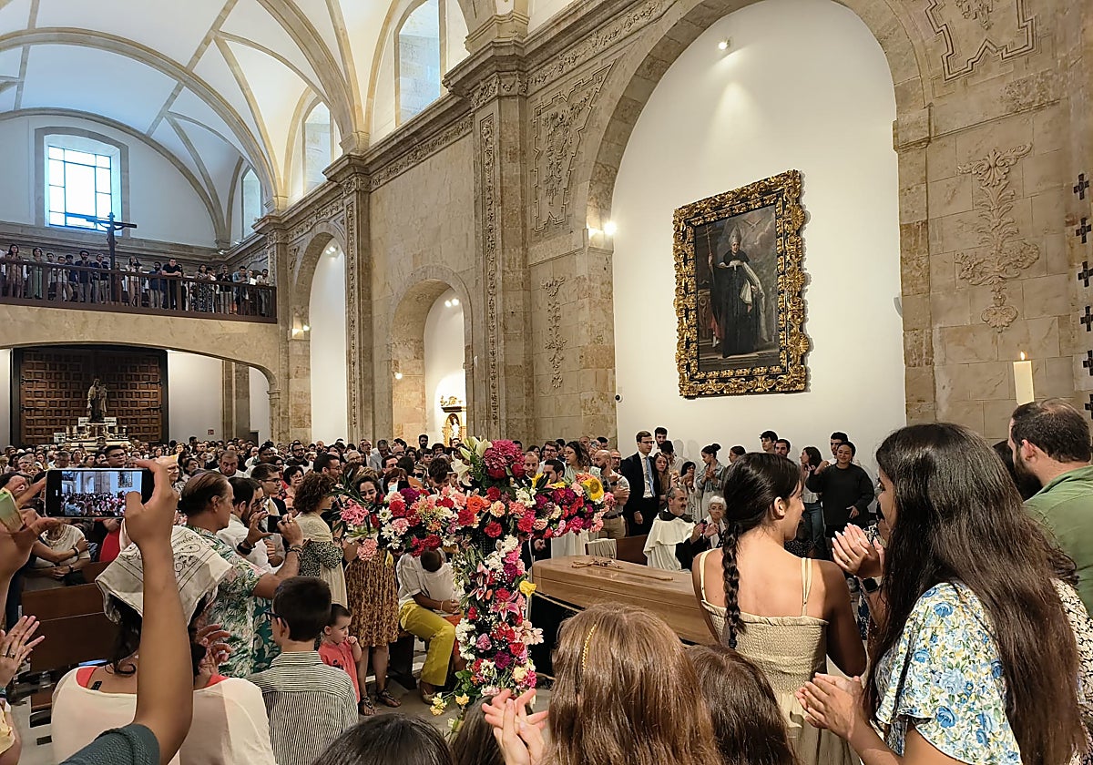 Imagen del funeral de fray Pablo María de la Cruz en Salamanca