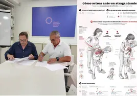 Los presidentes de CECOVA y CONHOSTUR firman un convenio para difundir la técnica de la maniobra de Heimlich en la hostelería