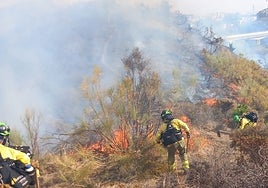 Provocan un incendio en Marbella tras quemar el coche que usaron para huir de un tiroteo