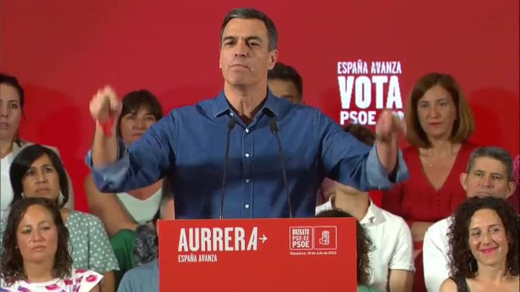 Sánchez: "España es mucho mejor que Feijóo y Abascal"