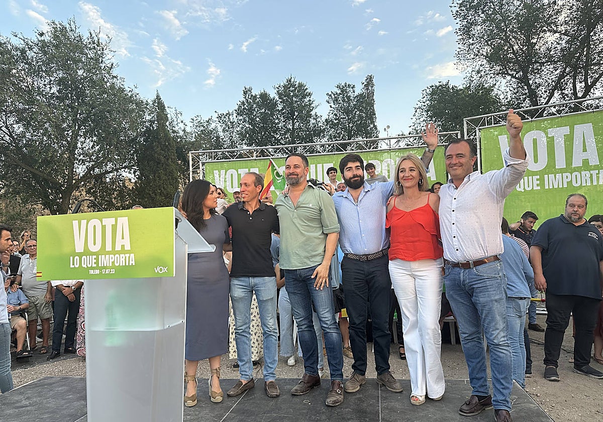 Abascal con Pepa Millán, Manuel Mariscal, Inés Cañizares, David Moreno y Daniel Arias