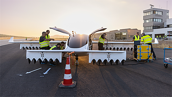 El primer aerotaxi ya vuela en Jaén