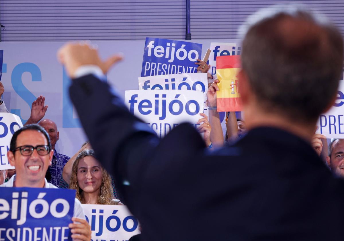 El líder del PP, en un mitin este martes en Palma de Mallorca