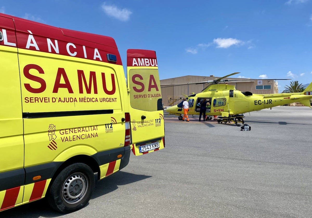 Imagen de archivo de una ambulancia del SAMU