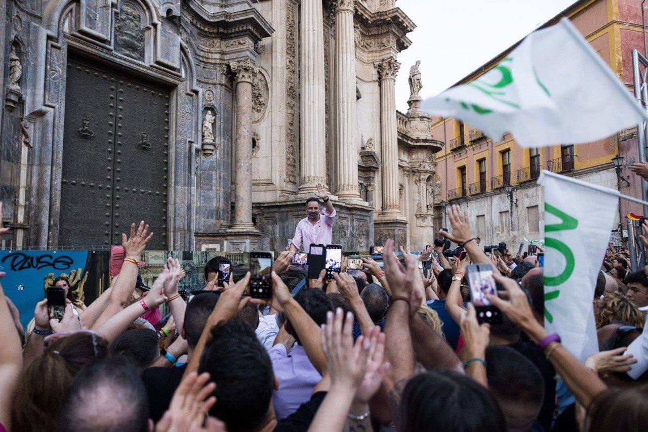 Santiago Abascal, en Murcia