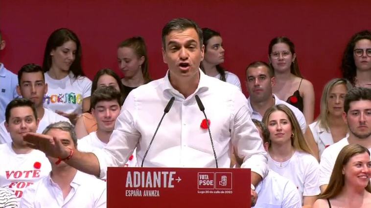 Sánchez: "Vamos a ganar las elecciones porque el PP llega absolutamente desfondado y nosotros en la remontada"