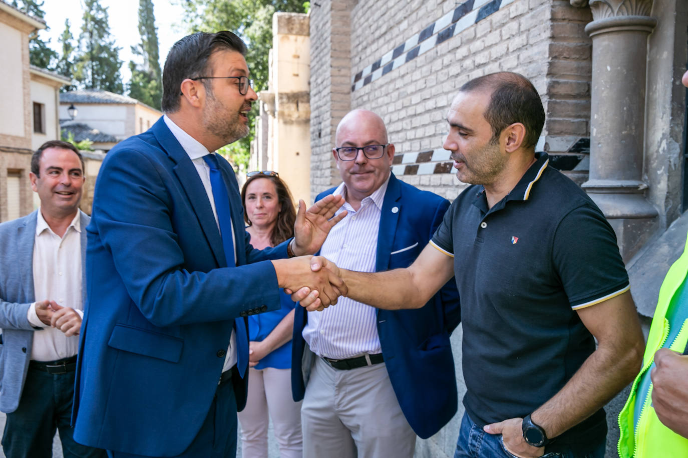 La visita al edificio de hornos de la Escuela de Arte de Toledo, en imágenes