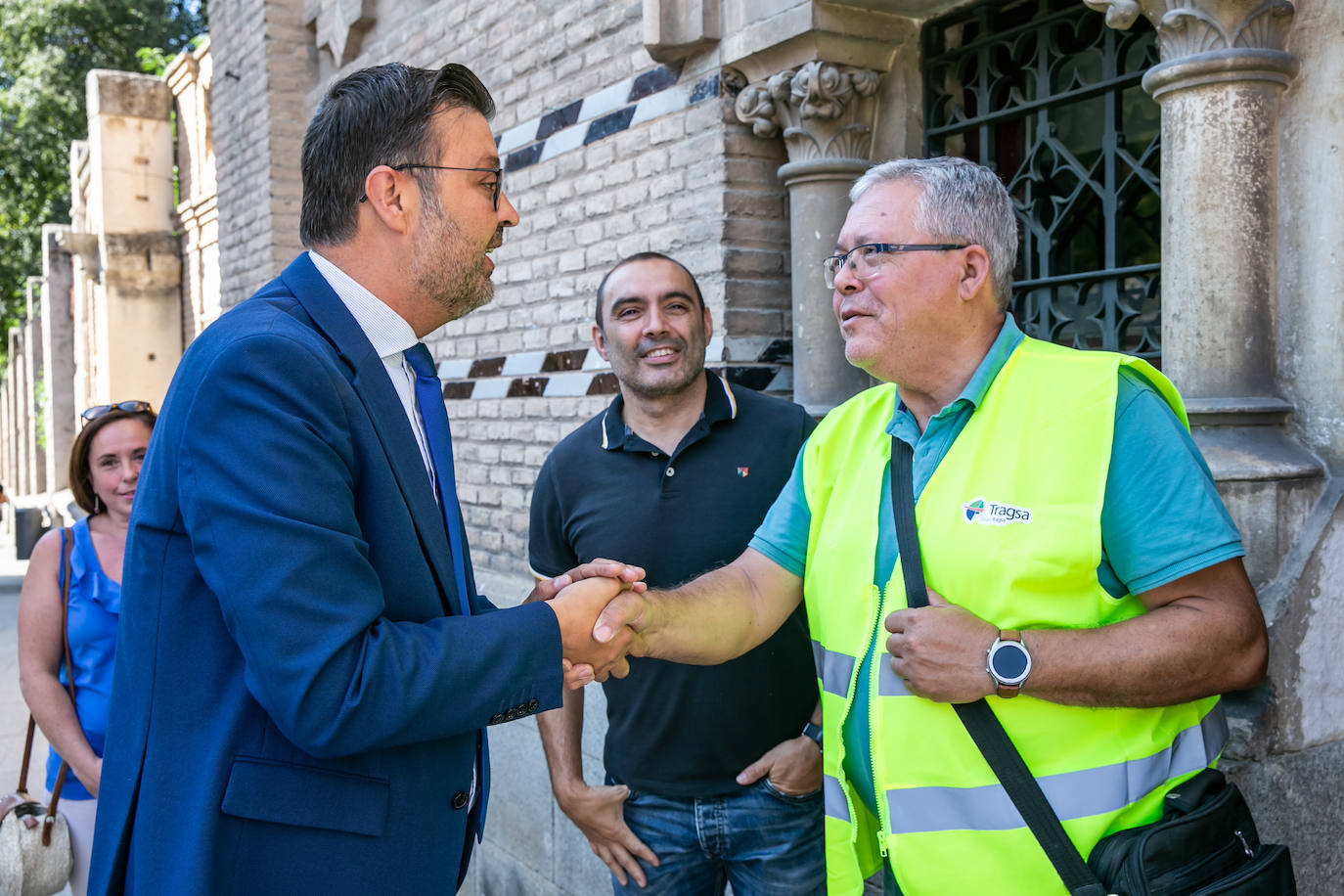 La visita al edificio de hornos de la Escuela de Arte de Toledo, en imágenes