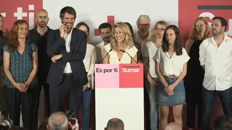 Yolanda Díaz, tras el resultado del 23J: "Hoy tenemos un país mejor"