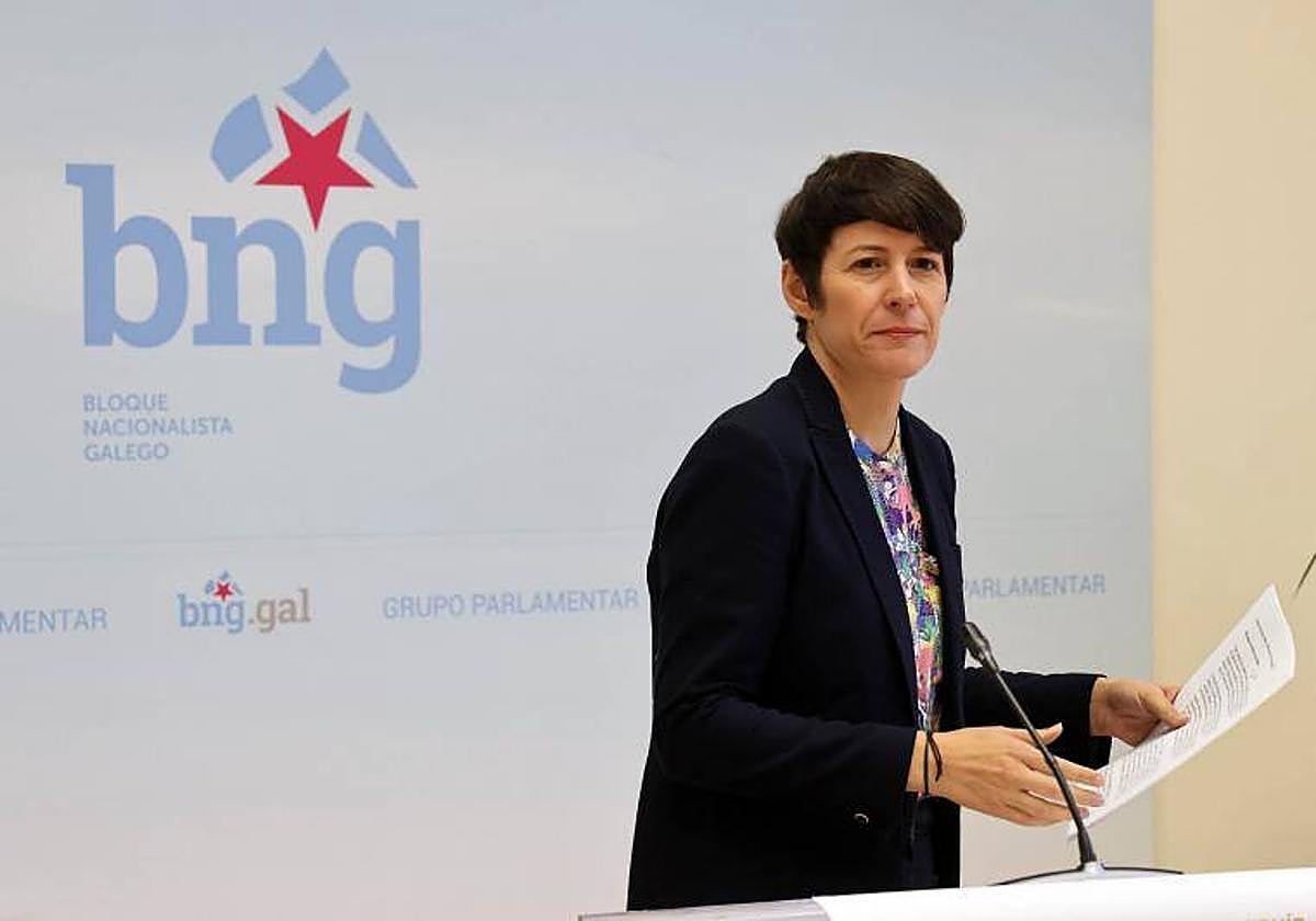 La portavoz nacional del BNG, Ana Pontón, en una imagen reciente