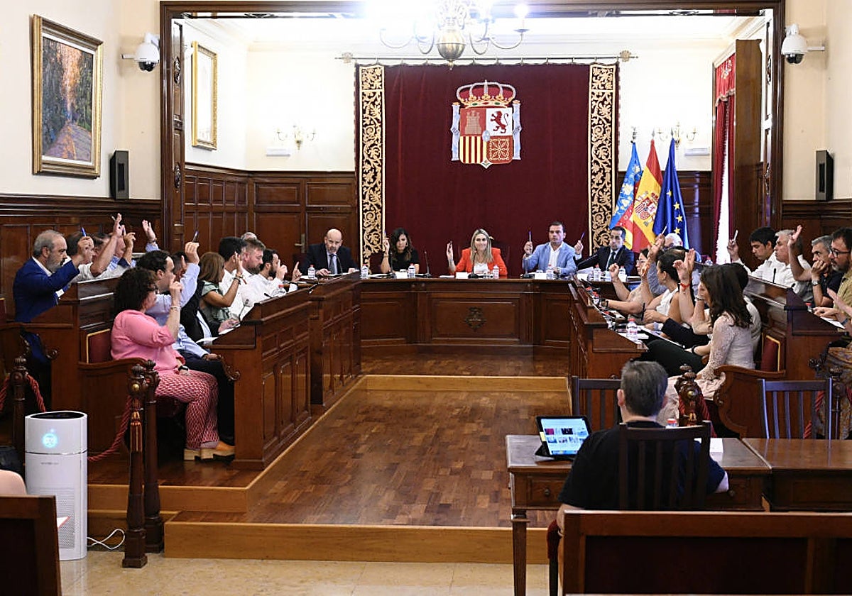 Imagen del pleno de la Diputación de Castellón