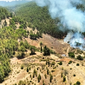 Conato de incendio en Tejeda (Gran Canaria) que por el momento escapa a los medios de control