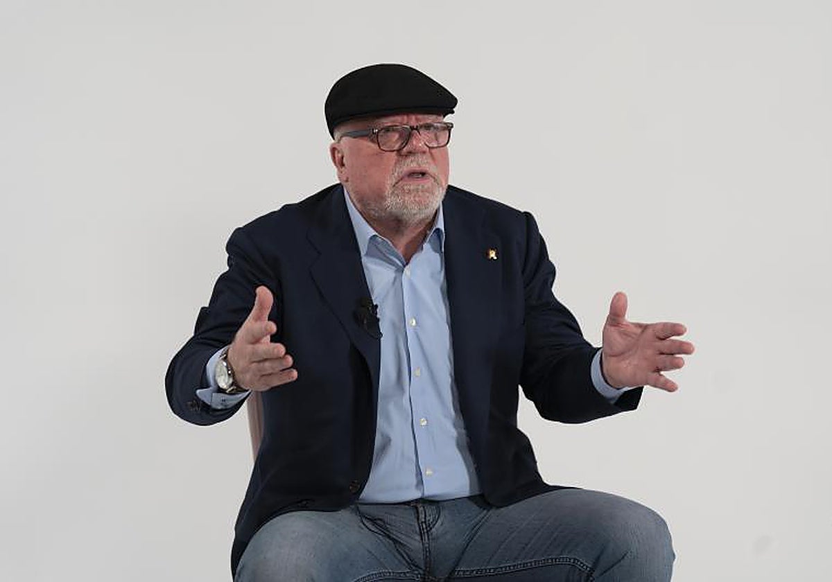 El comisario jubilado de la Policía José Manuel Villarejo, durante una entrevista con ABC