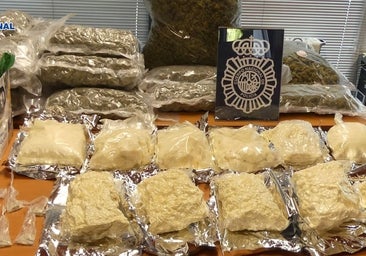 Desmantelado un narcopiso en Villaverde con gran cantidad de droga sintética y una plantación de marihuana