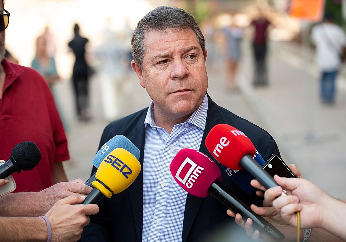 El presidente de Castilla-La Mancha, Emiliano García Page