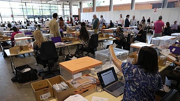 Recuento del voto CERA en la Casa de Campo de Madrid