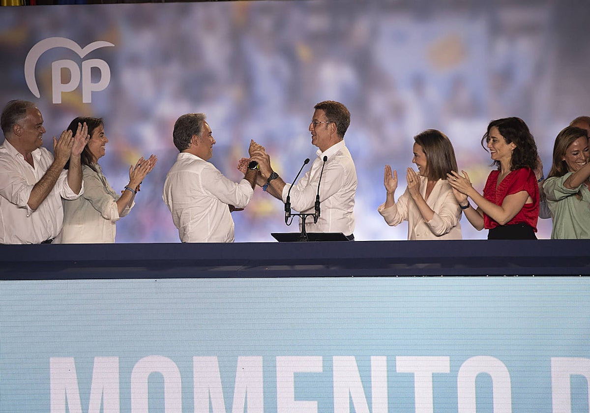 Alberto Núñez Feijóo, la noche electoral