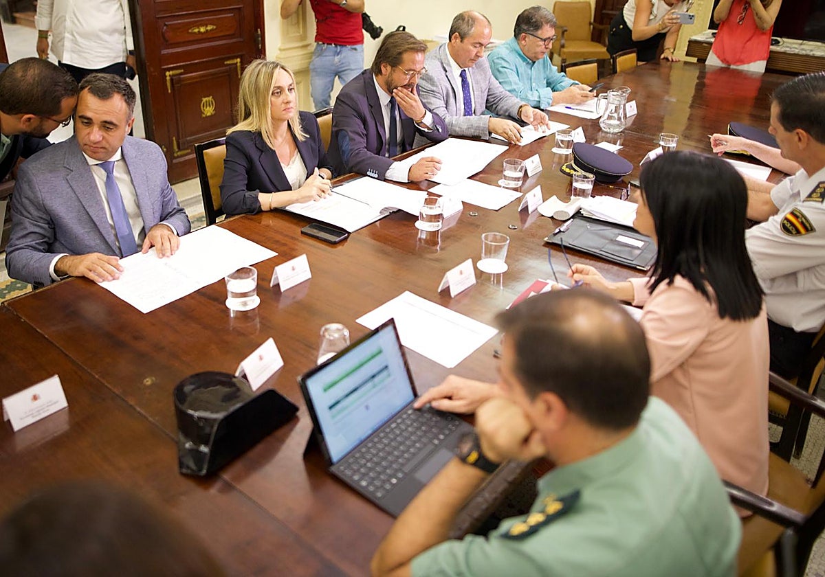 Reunión de la comisión interadministrativa de seguimiento de los cortes de luz en Granada.