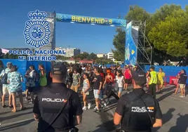 El botín frustrado en un festival de Benidorm: pillan a ocho jóvenes con 37 móviles robados