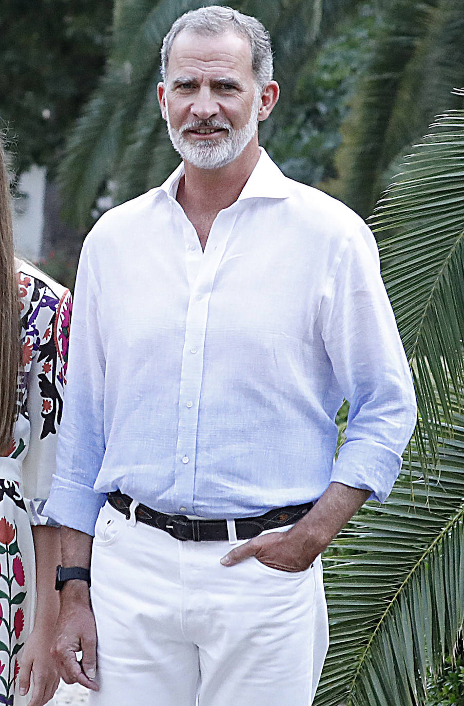 Corría algo de brisa y el Rey lo comentó: «Por suerte no hace tanto calor como otros años».