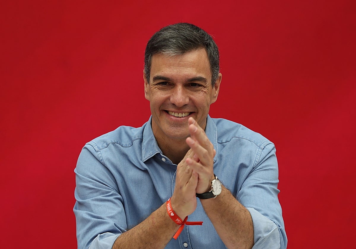 Pedro Sánchez, en la sede del PSOE en Ferraz, al dia siguiente de las elecciones generales