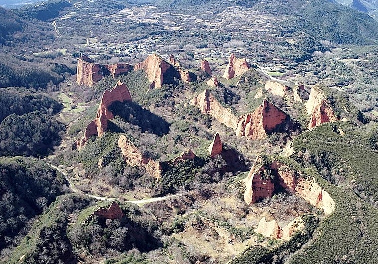 Fotografía aérea de Las Médulas