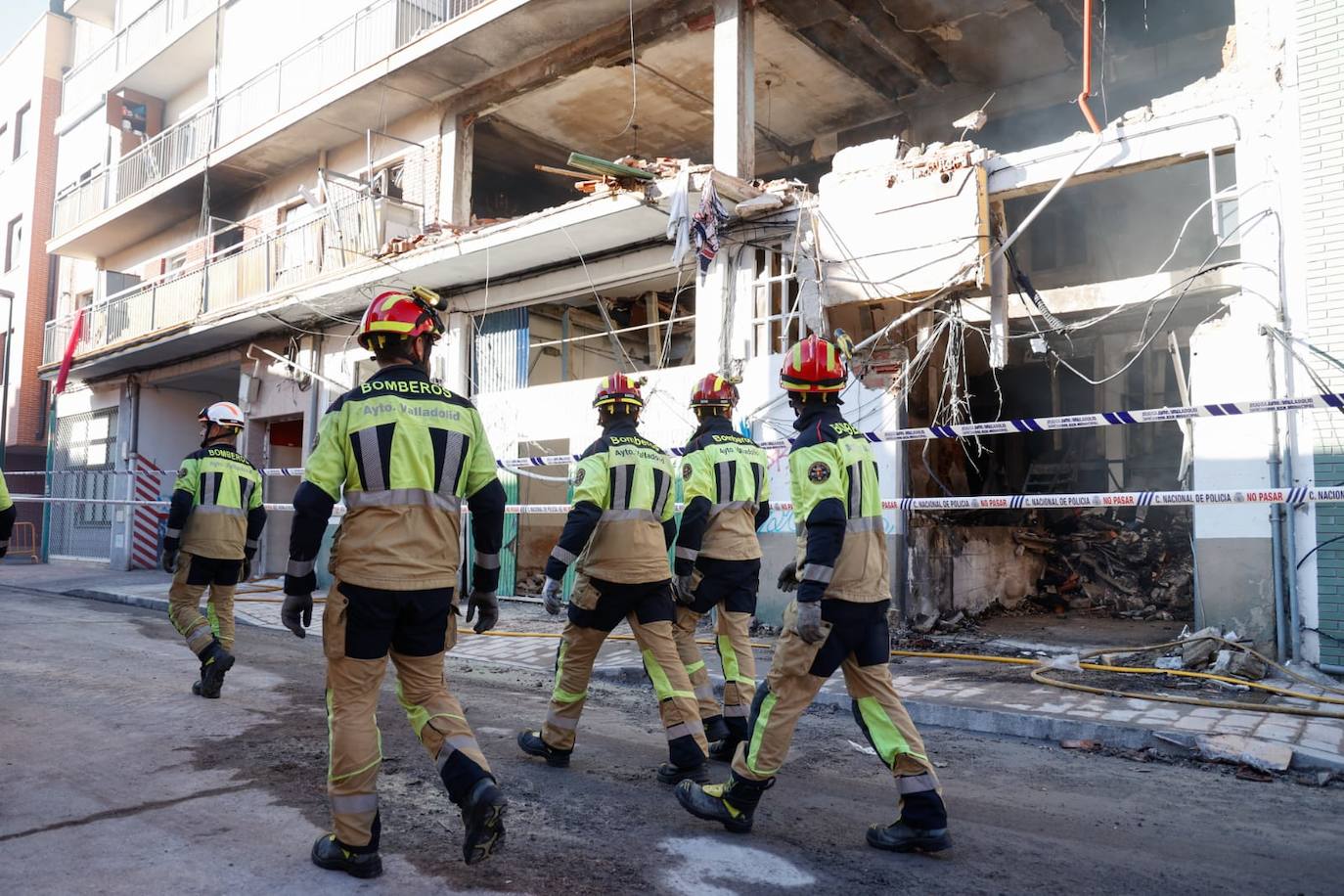 Explosión en un edificio de Valladolid: las fotografías del siniestro
