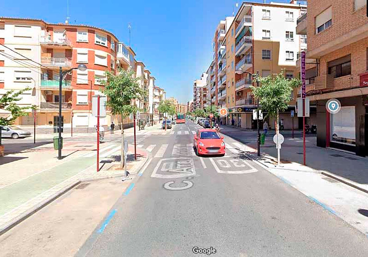 Calle Arquiecto Vandelvira, en Albacete