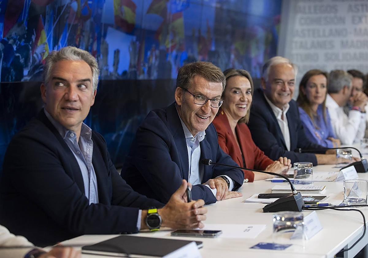 Feijóo, en una reunión del Comité Nacional de su partido