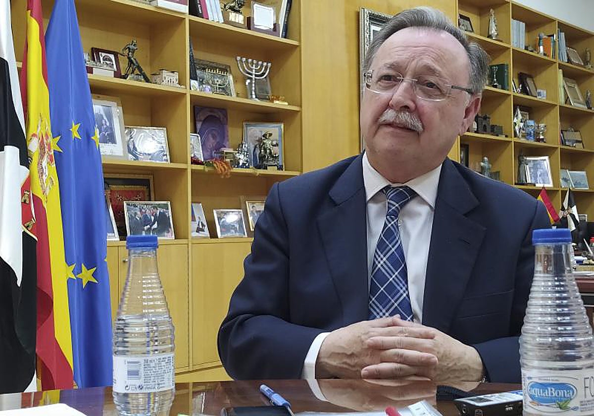 El presidente de Ceuta, Juan Jesús Vivas, durante una entrevista mantenida en la Ciudad Autónoma