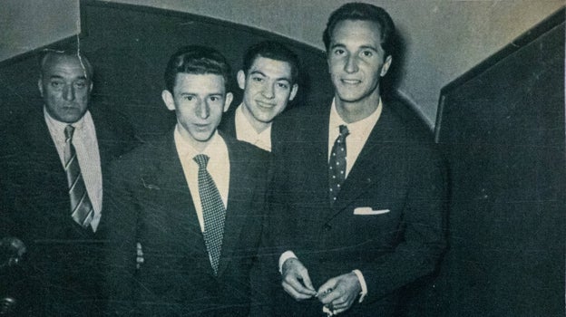 Luis Aznar, Luis Miguel Dominguín y unos amigos