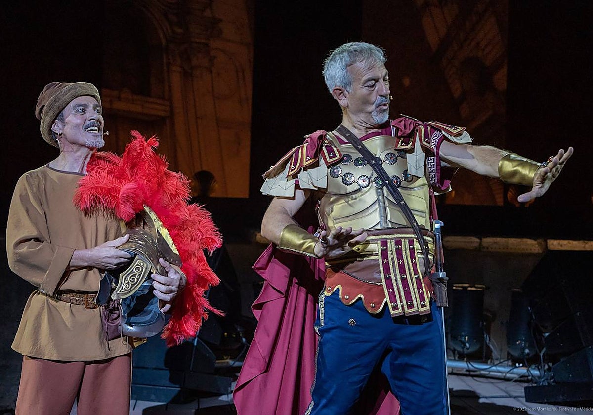 Una de las escenas de 'Miles Gloriosus', que se podrá ver en el Festival de Teatro de Clunia