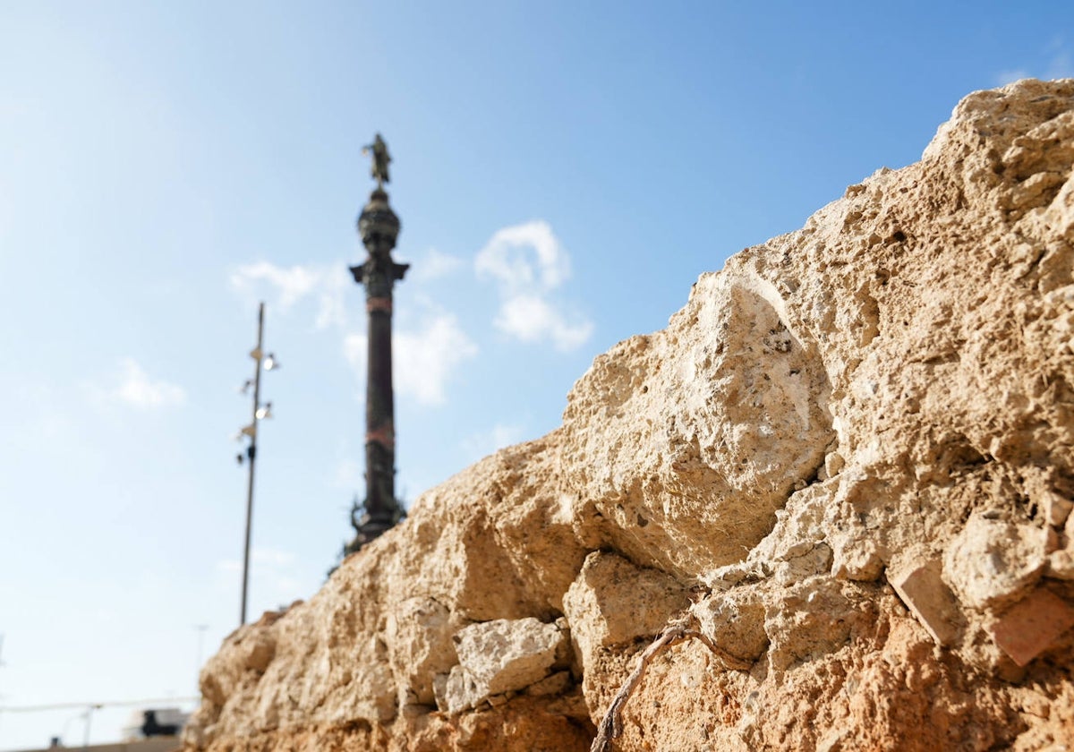 Detalle del hallazgo en una imagen facilitada por el Ayuntamiento de Barcelona