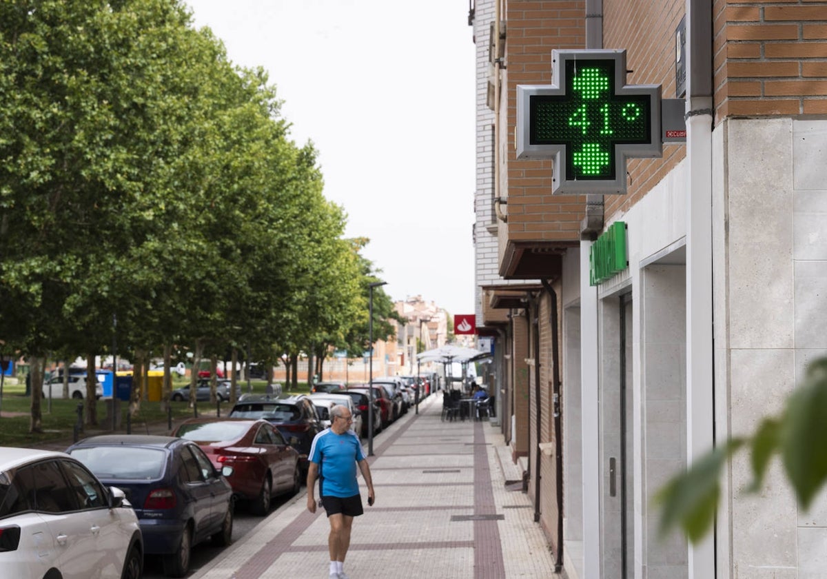 Termómetro en la provincia de Valladolid a 41 grados este miércoles