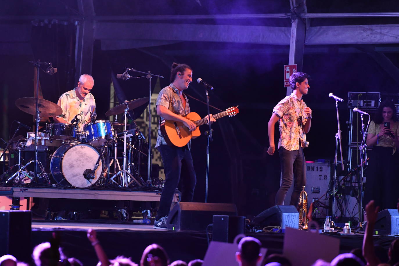 Depedro, durante su actuación anoche en el Sonorama Ribera