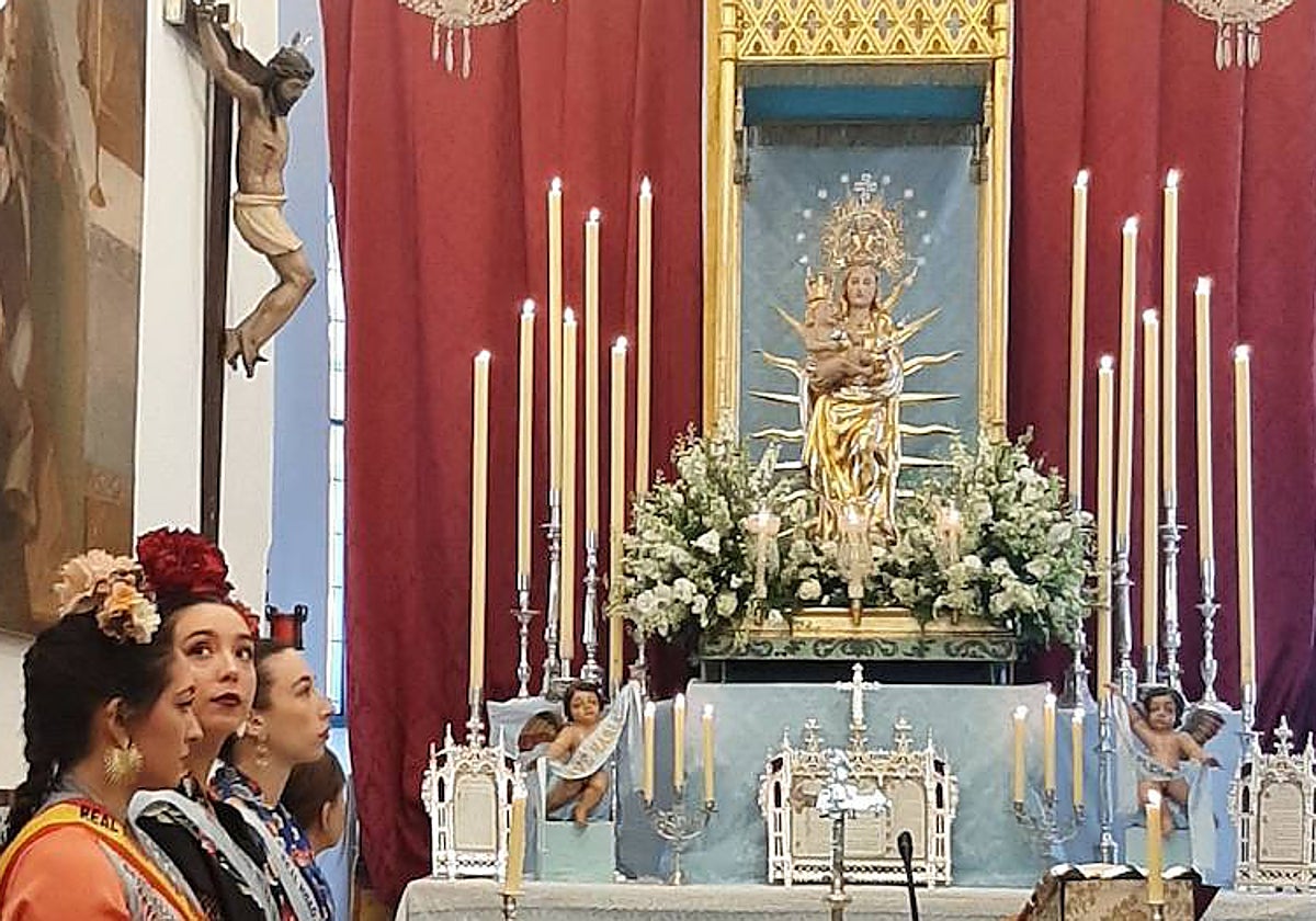 Nuestra Señora la Purísima Concepción de Linares, durante el triduo en mayo pasado