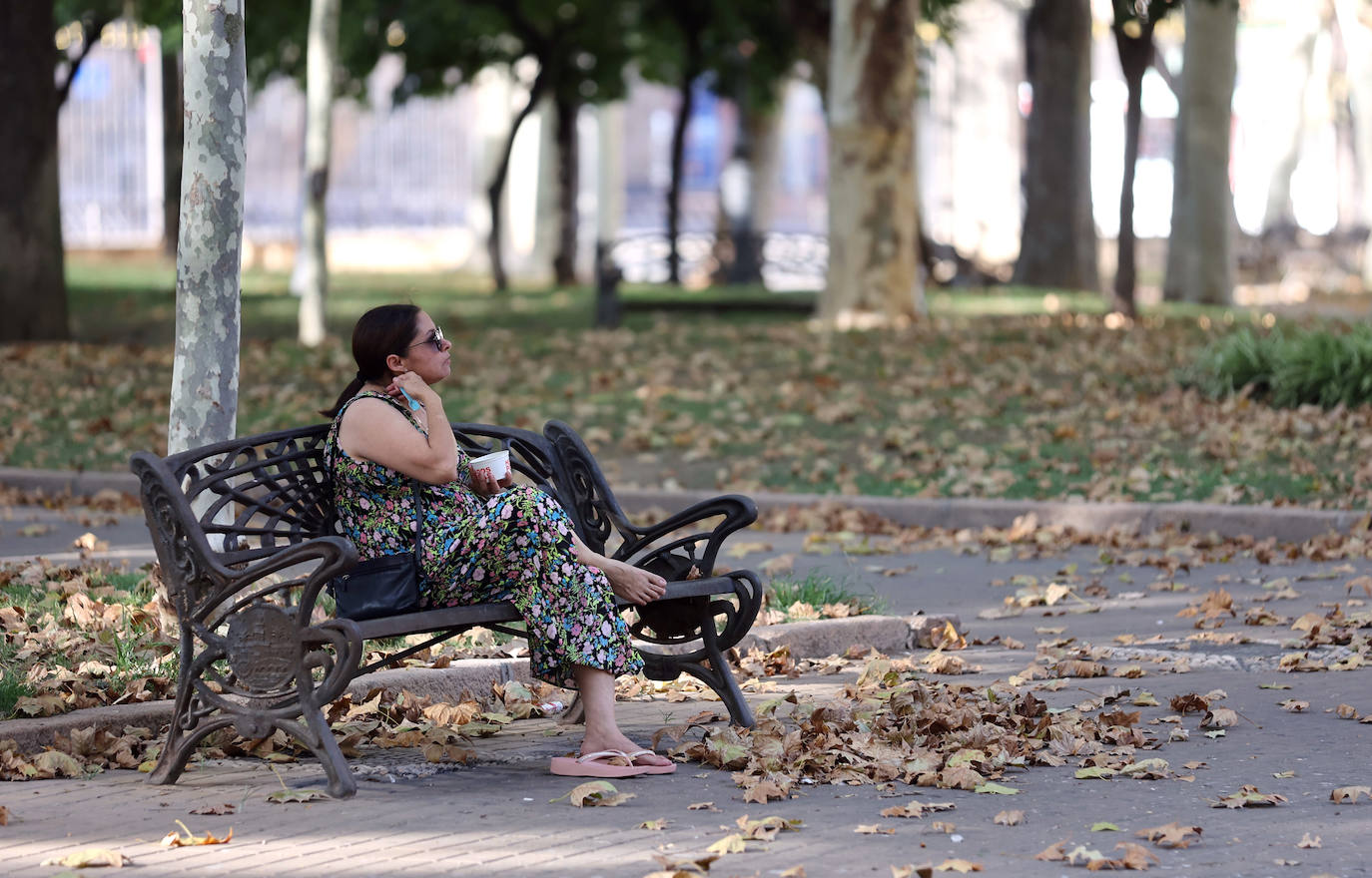 Colón, imagen otoñal en pleno agosto