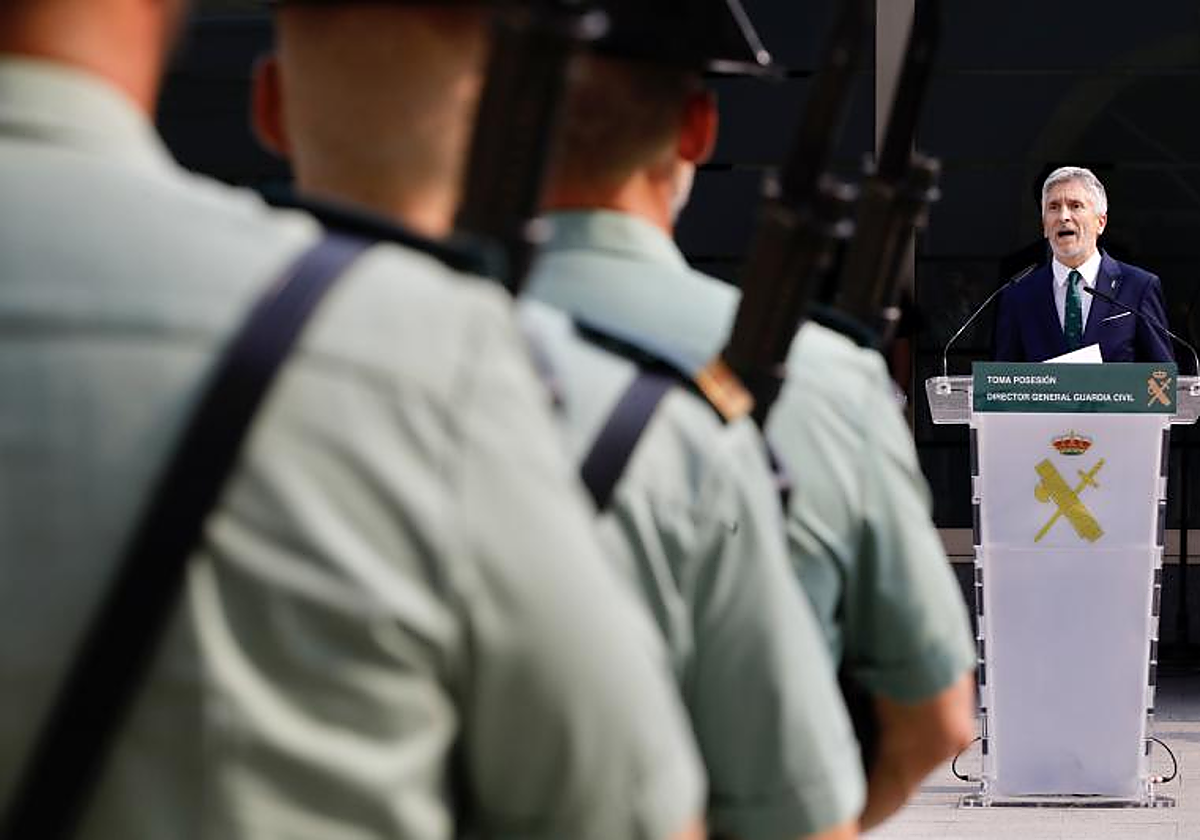 Ceremonia de toma de posesión de Leonardo Marcos, el 27 de junio, como nuevo director general de la Guardia Civil.