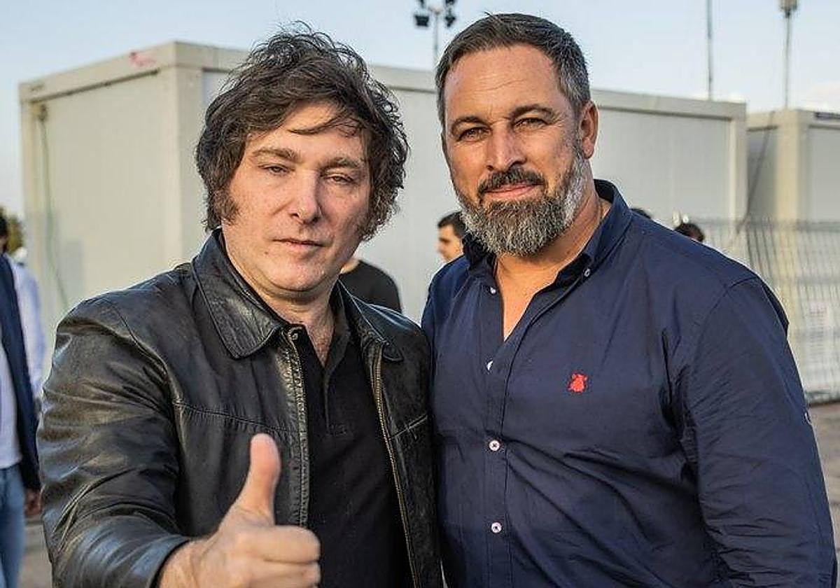 Javier Milei y Santiago Abascal