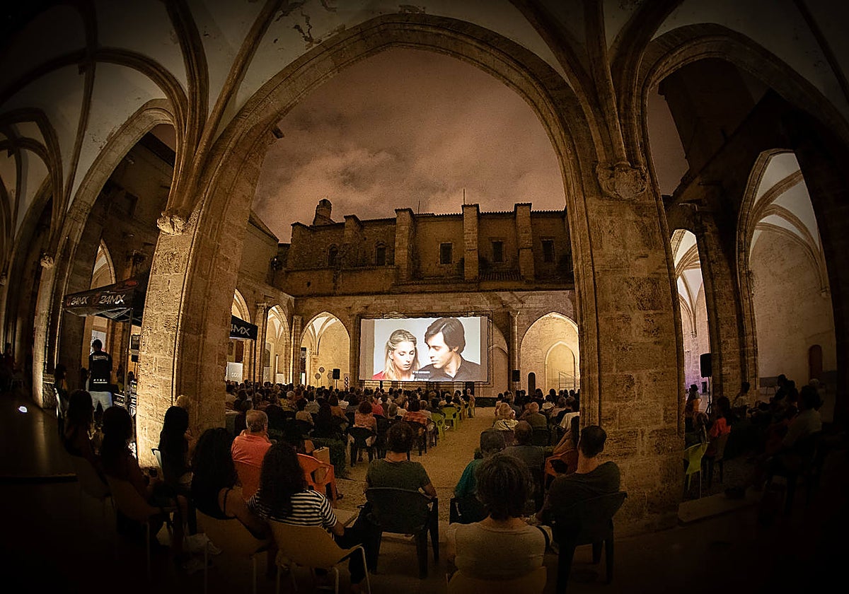 Imagen de una proyección en el Centre del Carme de Valencia