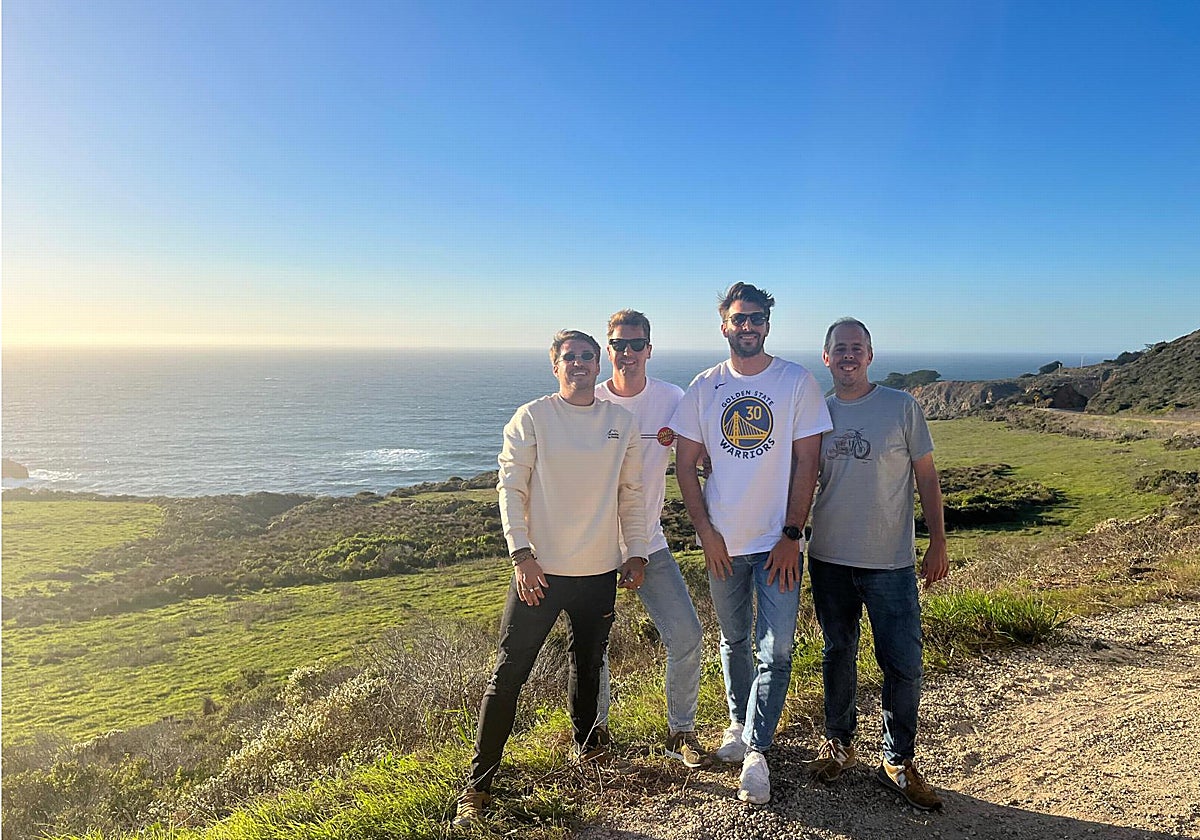 Imagen de los cuatro empresarios detrás de los eventos 'Solmarket' y 'The Champions Burger'