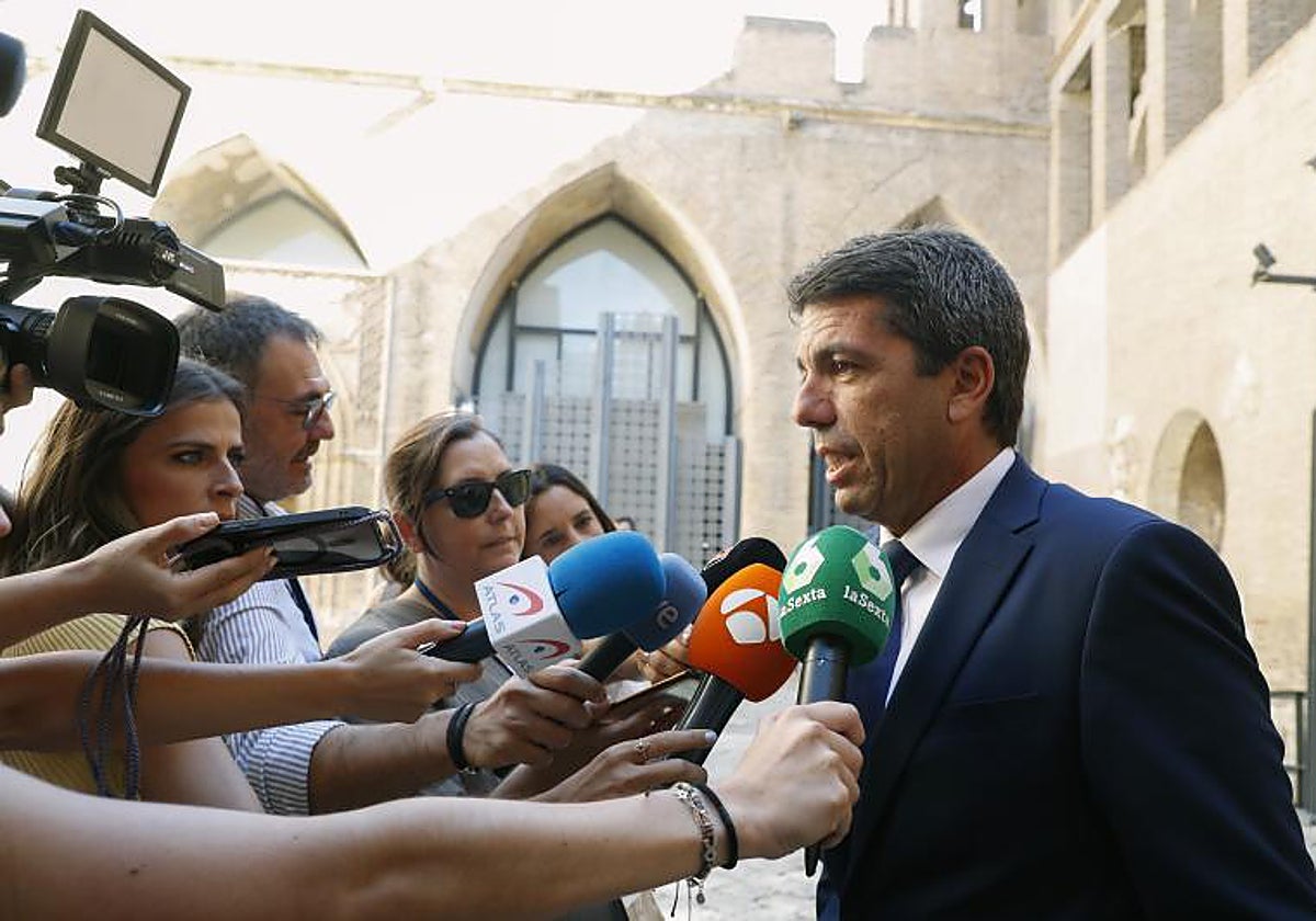 Imagen de archivo del presidente de la Generalitat Valenciana, Carlos Mazón