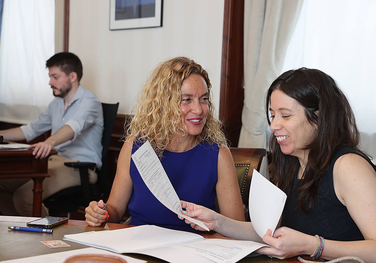 La hasta ahora presidenta del Congreso, Meritxell Batet, en la presentación de sus credenciales como diputada de la XV Legislatura