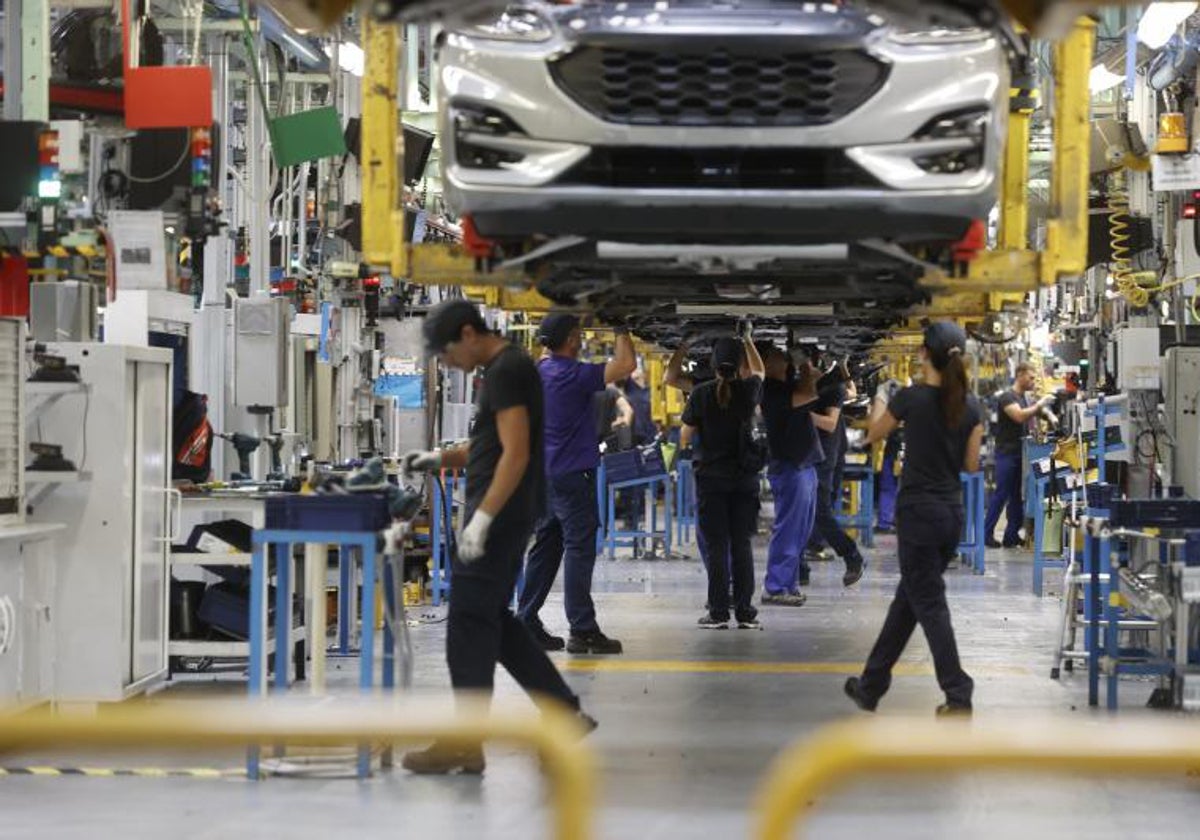 Imagen de archivo tomada en la factoría de Ford en Almussafes (Valencia)