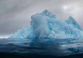 Críticas ecologistas a la colocación de un iceberg de 15 toneladas en el centro de Málaga